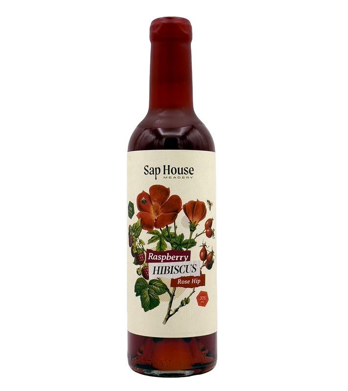 Raspberry, Hibiscus &amp; Rose Hips 375ml Sap House Meadery