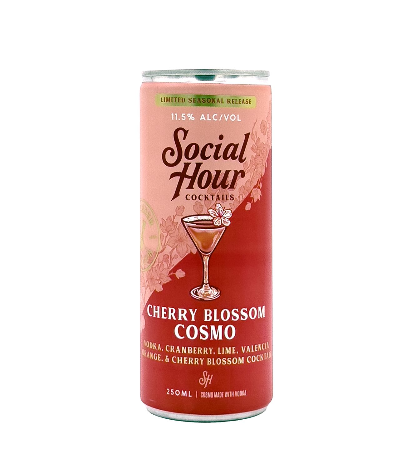 Cherry Blossom Cosmo 250ml (can) Social Hour Cocktails