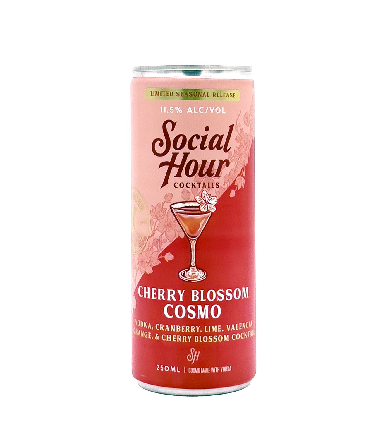 Cherry Blossom Cosmo 250ml (can) Social Hour Cocktails