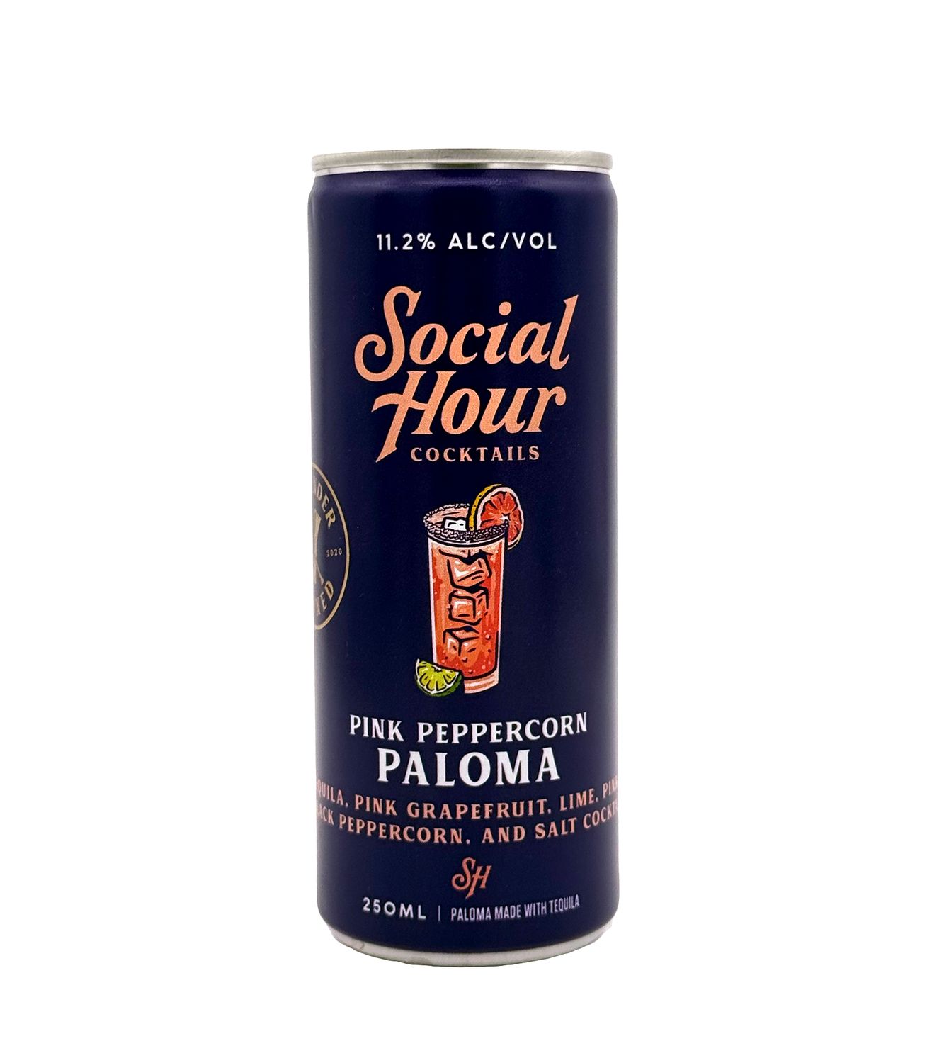 Pink Peppercorn Paloma 250ml (can) Social Hour Cocktails