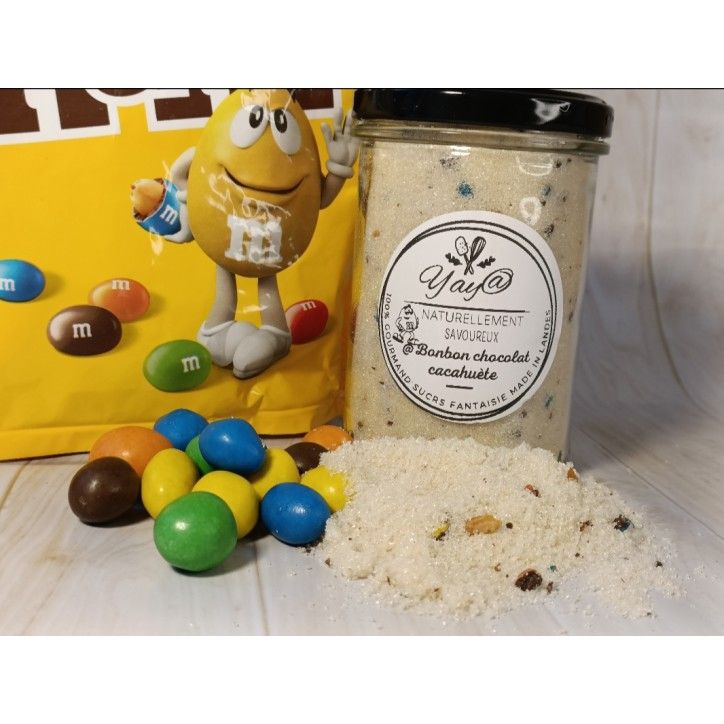 Sucre au Chocolat Cacahuète avec Copeaux de M&M’s