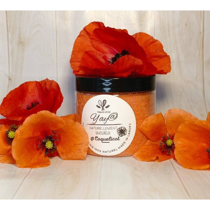 Sucre au coquelicot