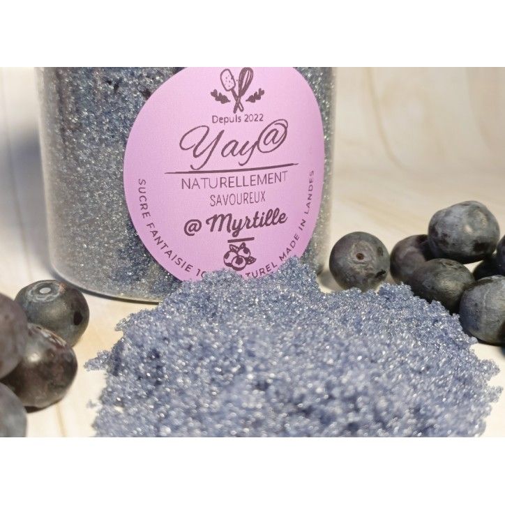 Sucre  aux myrtilles