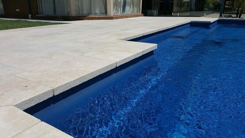 Tuscan Ivory Travertine Tumbled Copers
