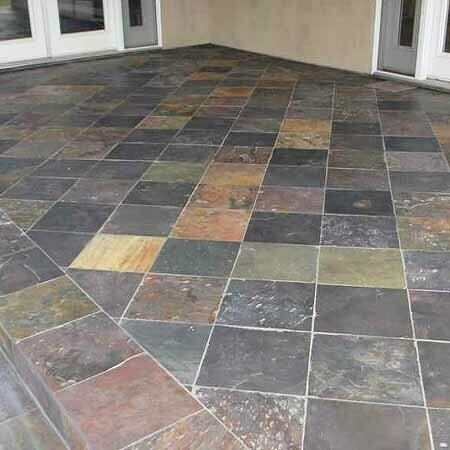 Indian Multi Colour Slate - Sawn Edge