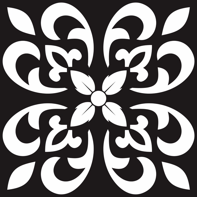 Picasso Arabic Black & White Matt