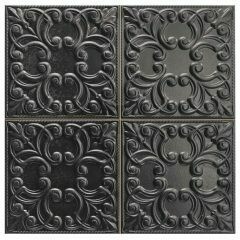 Tin Tile Black Satin