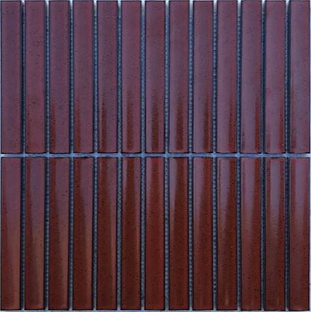 Yoso Matt Rust Concave Kit Kat Mosaics