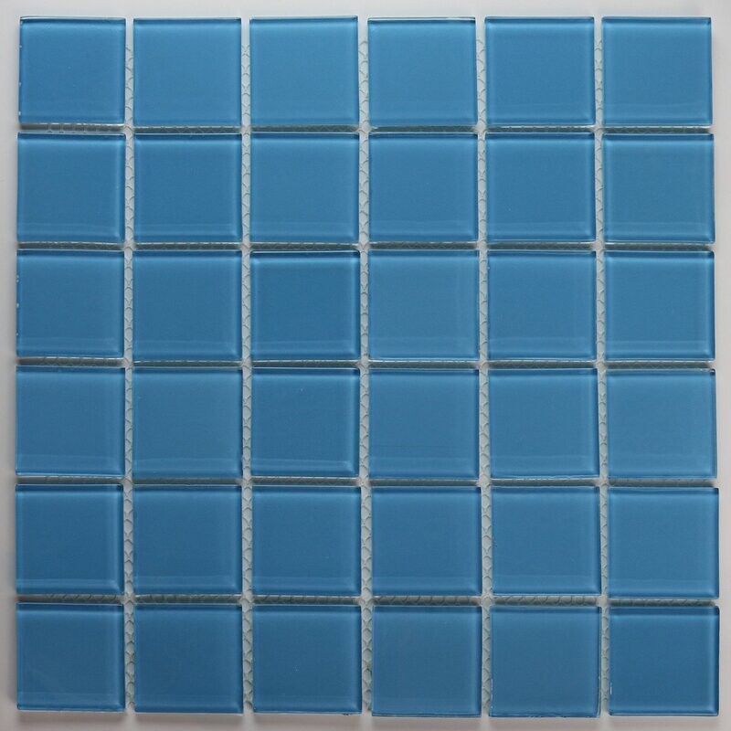 Crystal Maya Blue Glass Pool Mosaic