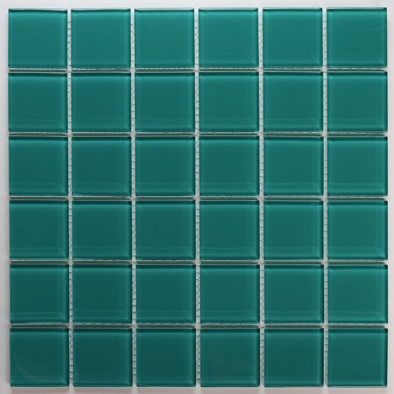 Crystal Turquoise Glass Pool Mosaic