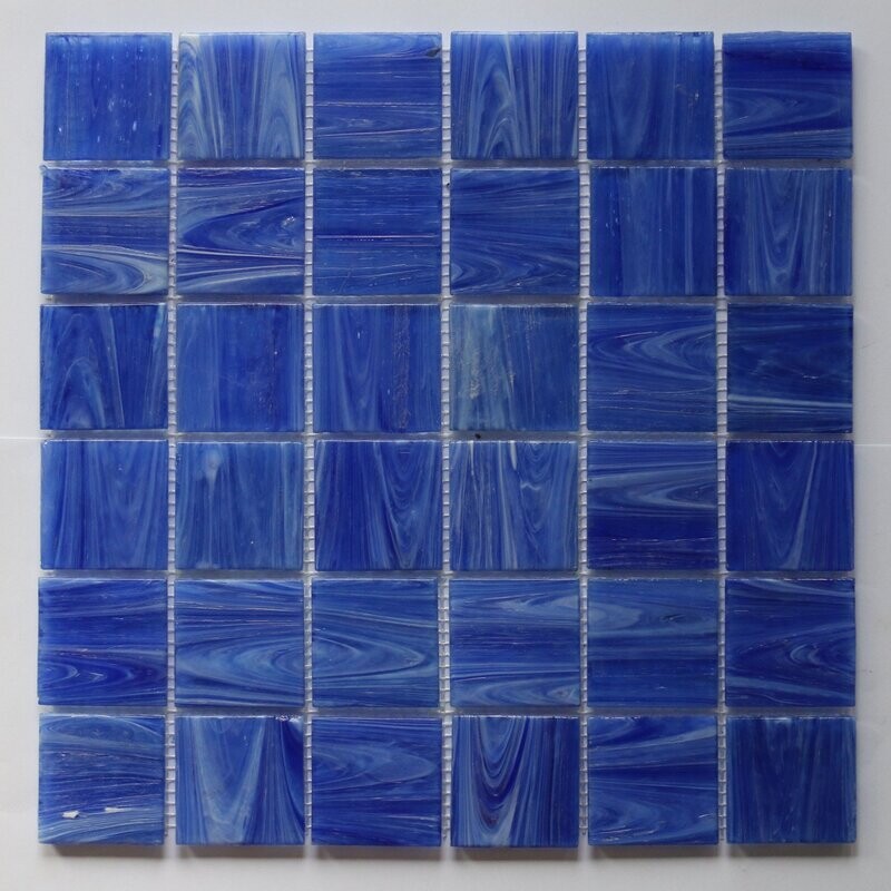 Lux Sapphire Blue Glass Pool Mosaic
