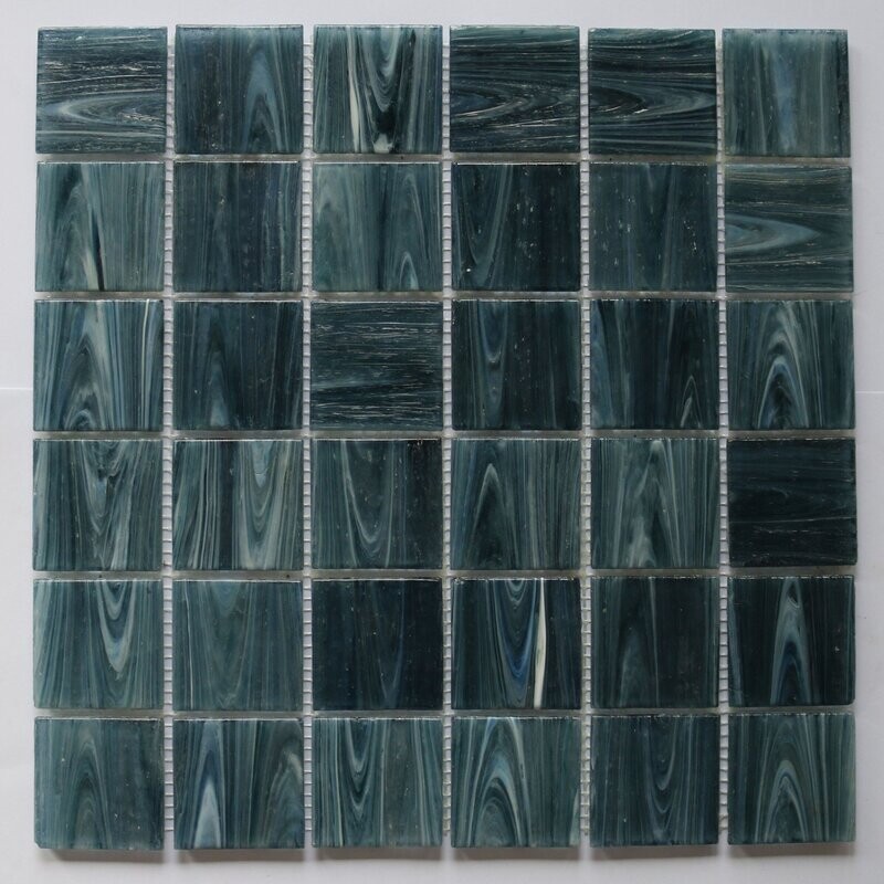 Lux Storm Grey Glass Pool Mosaic