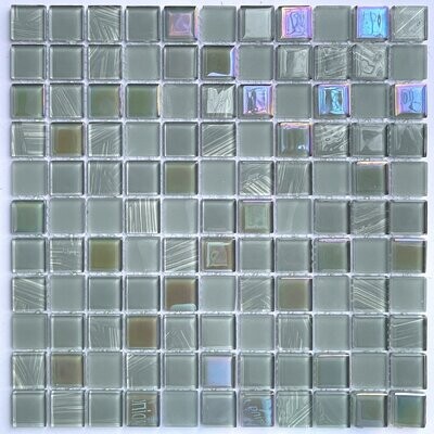 Opal Grey Glass Pool Mosaic