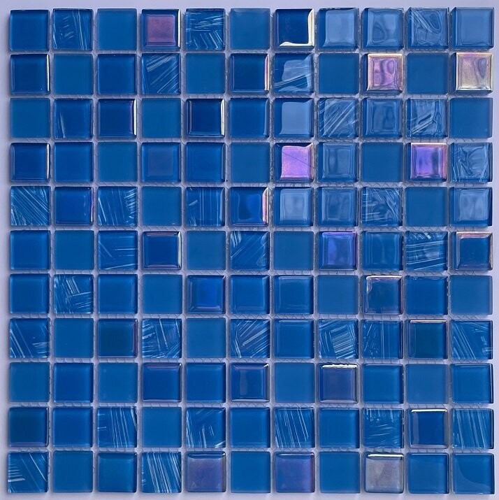 Opal Iris Glass Pool Mosaic