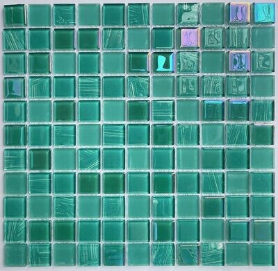 Opal Green Glass Pool Mosaic