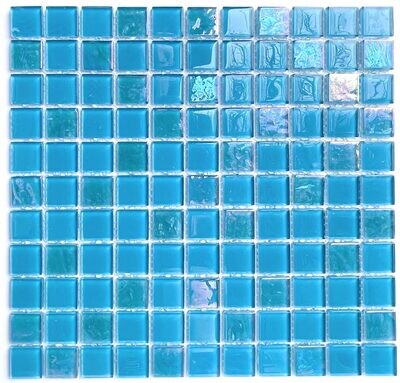 Opal Aqua Glass Pool Mosaic