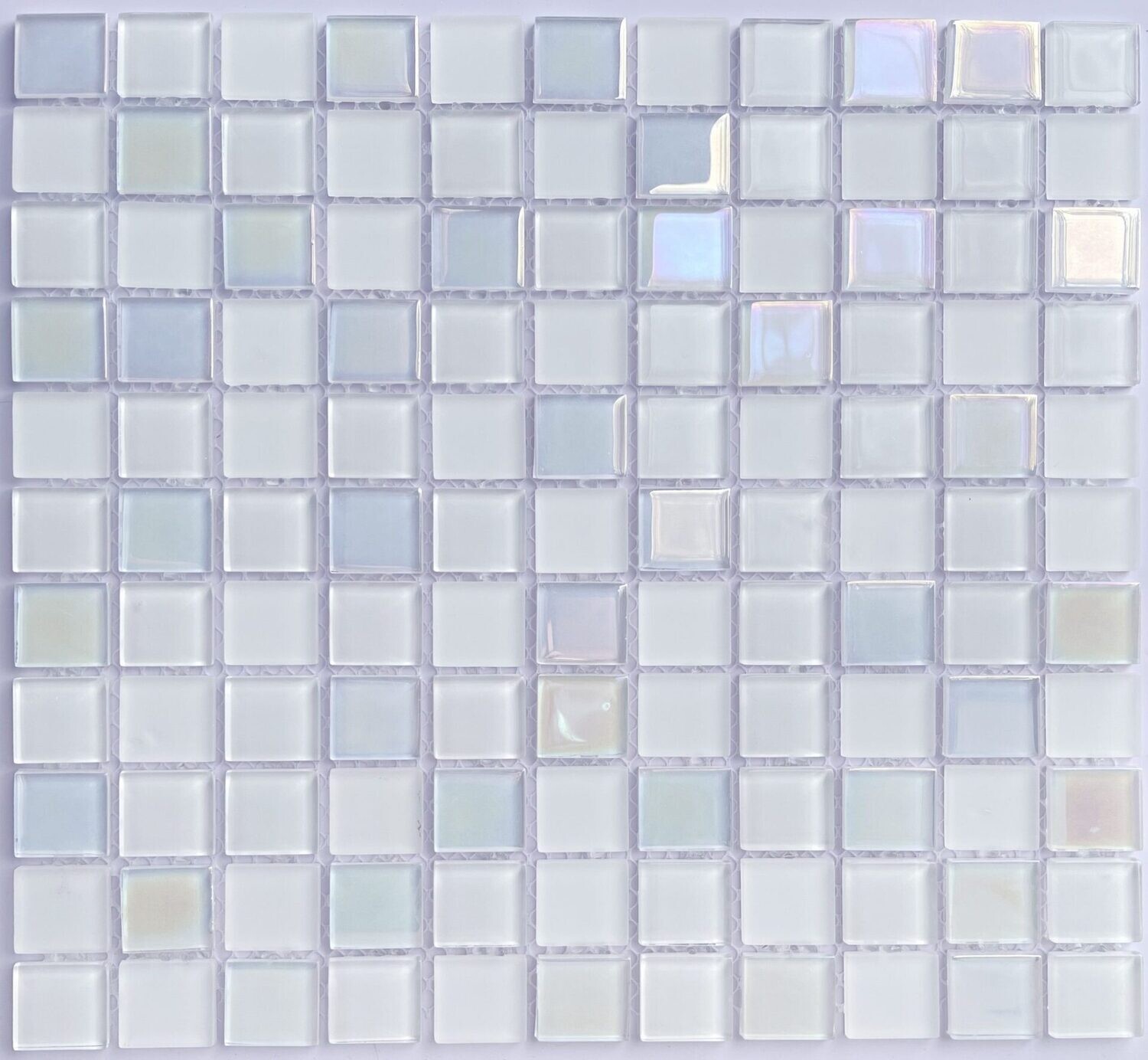 Opal White Glass Pool Mosaic