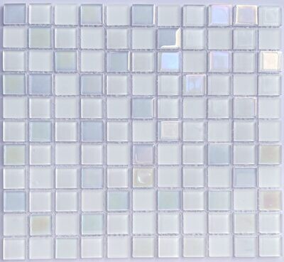 Opal White Glass Pool Mosaic