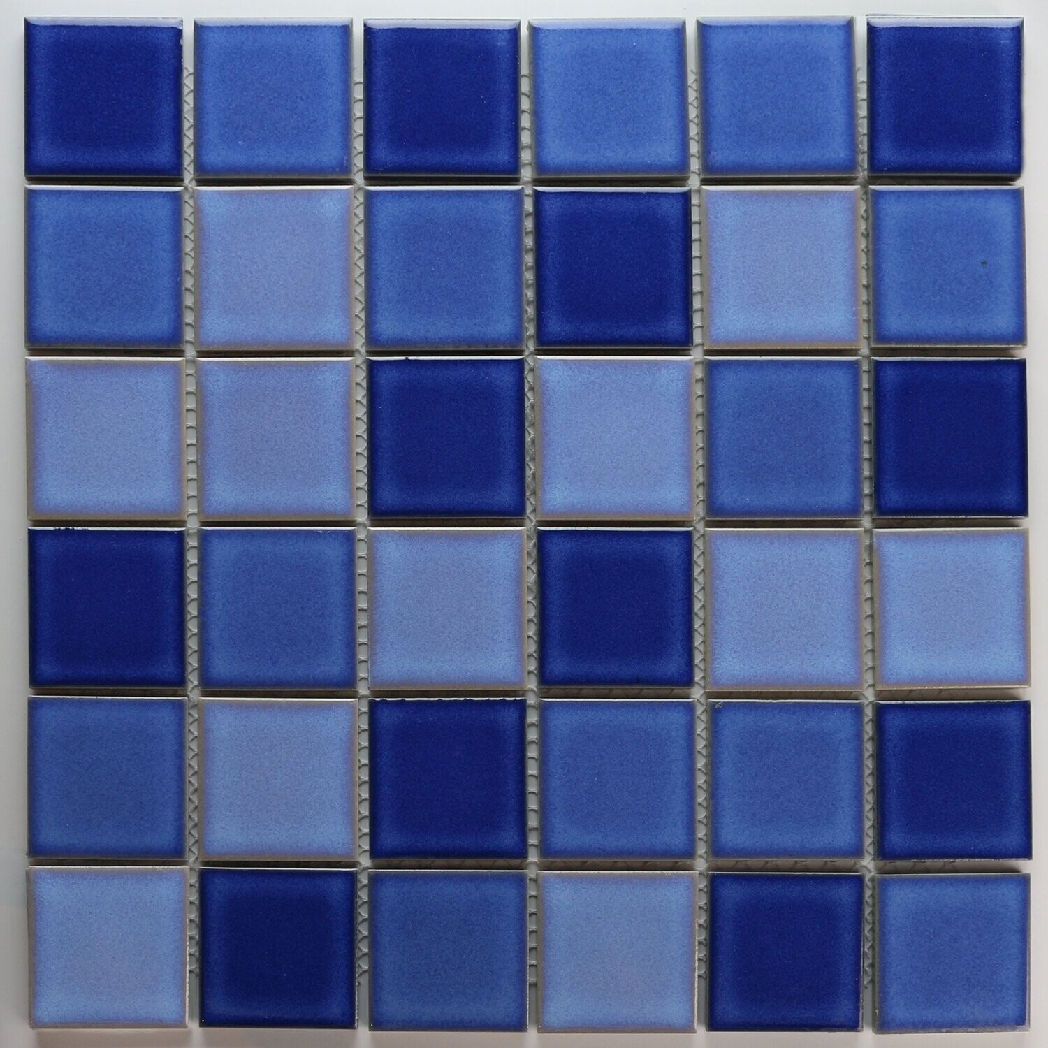 Blue Mix Gloss Porcelain Pool Mosaic