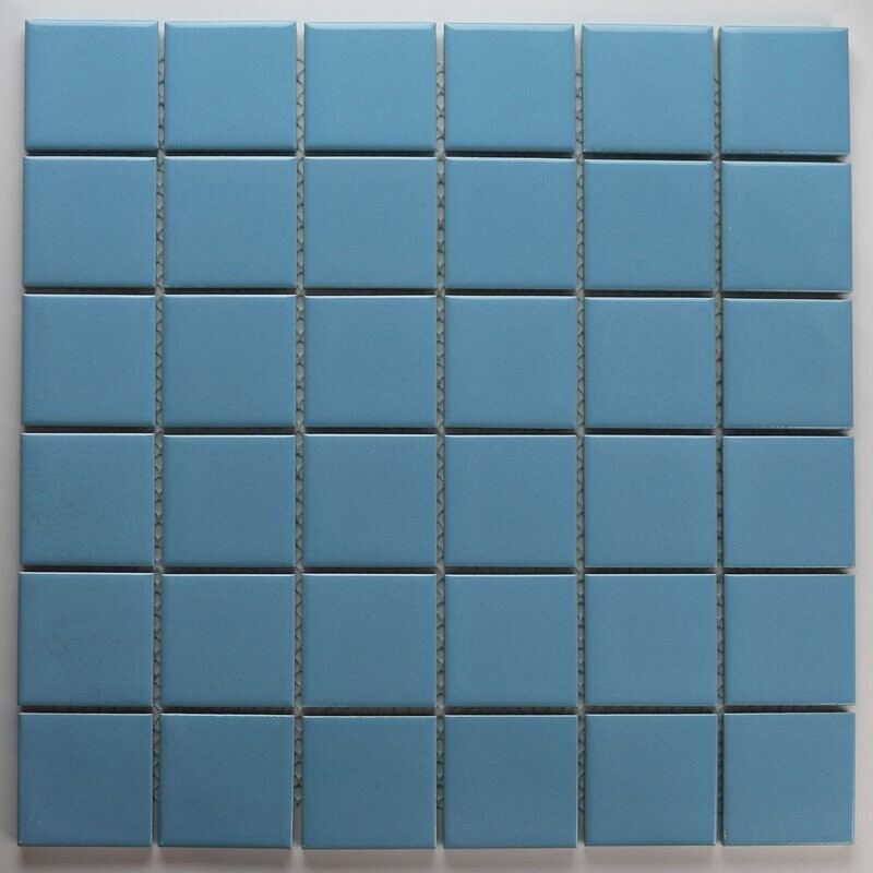 Sky Blue Gloss Porcelain Pool Mosaic