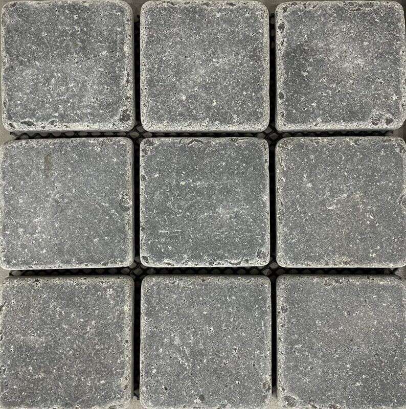 Bluestone Dark Tumbled Cobbles