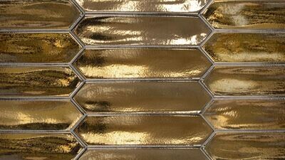 Lanse Metallic Gold Matt Picket Subway