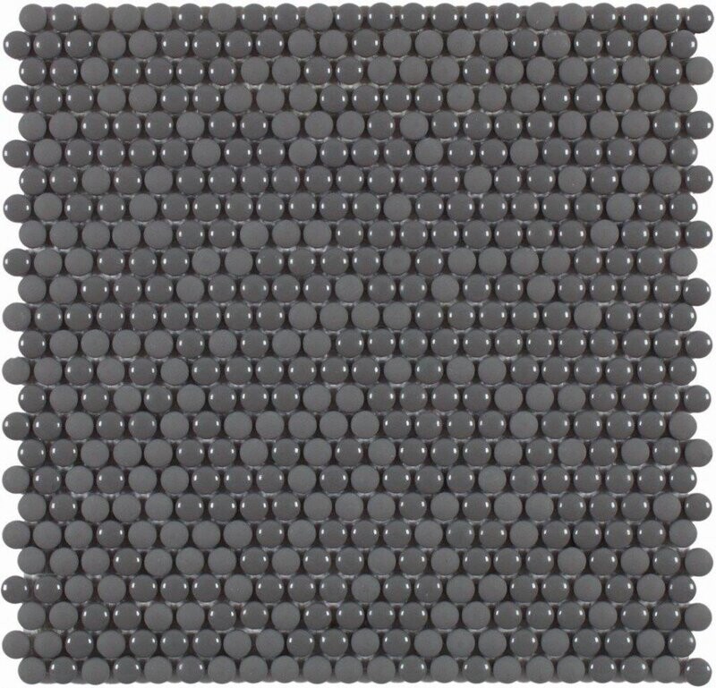 Dots Grey Glass Mosaics