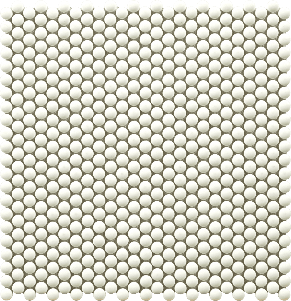 Dots White Glass Mosaics
