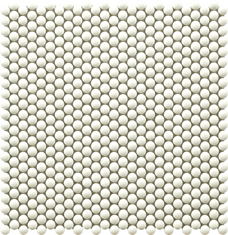 Dots White Glass Mosaics