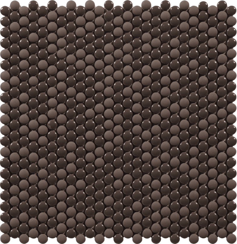 Dots Graphite Glass Mosaics