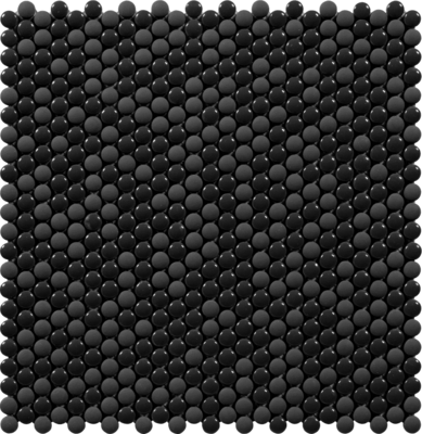 Dots Black Glass Mosaics