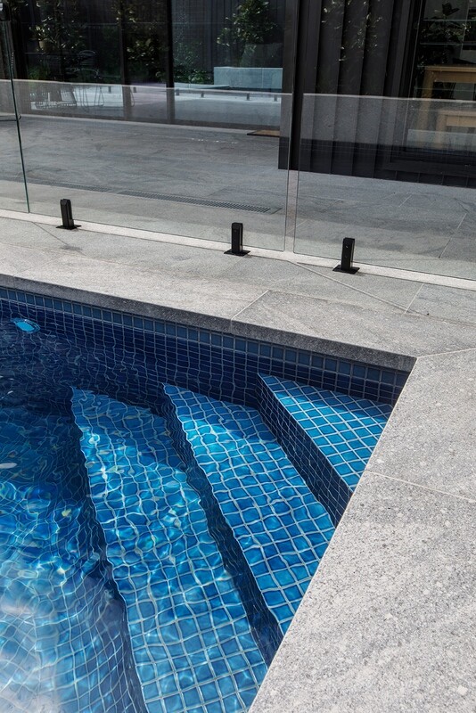 Aston Grey Flamed Granite Copers