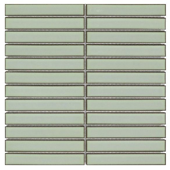 Yoso Sage Green Concave Kit Kat Mosaics