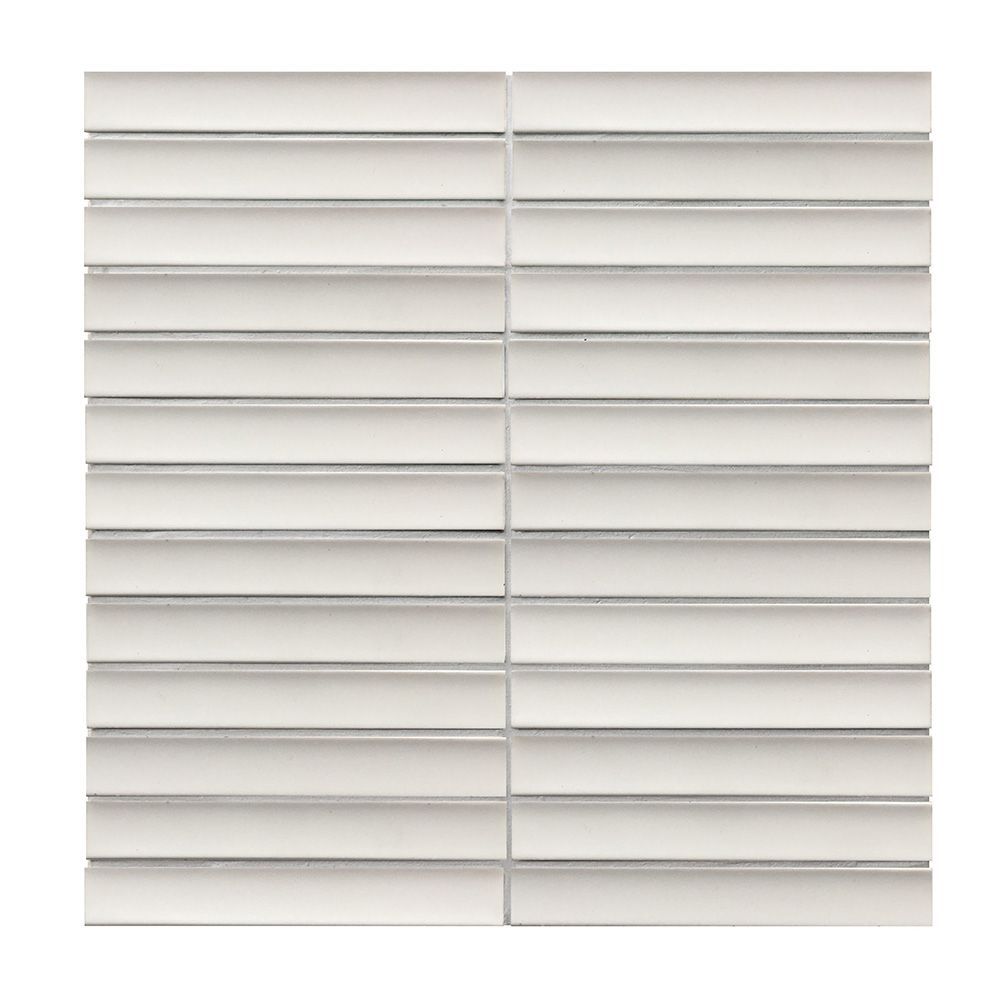 Yoso Matt White Concave Kit Kat Mosaics
