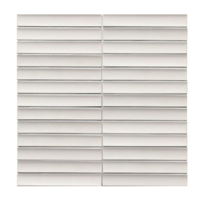 Yoso Matt White Concave Kit Kat Mosaics