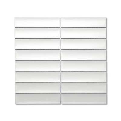 Venetian White Matt Concave Kit Kat Mosaics