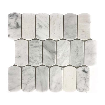 Carrara Stone Arc Honed Marble Mosaics
