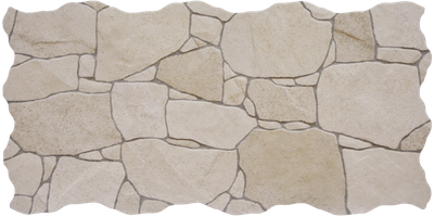 Riverstone Sand Porcelain Rockwall