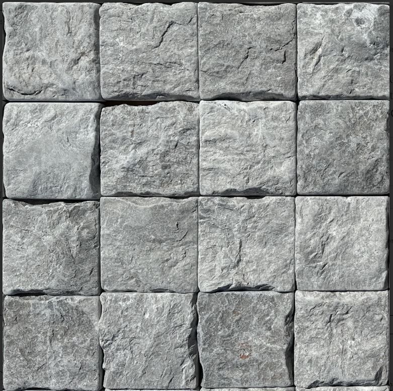 Tundra Grey Split & Tumbled Cobbles