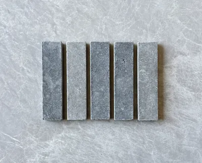 London Grey Limestone Brushed & Tumbled Batons