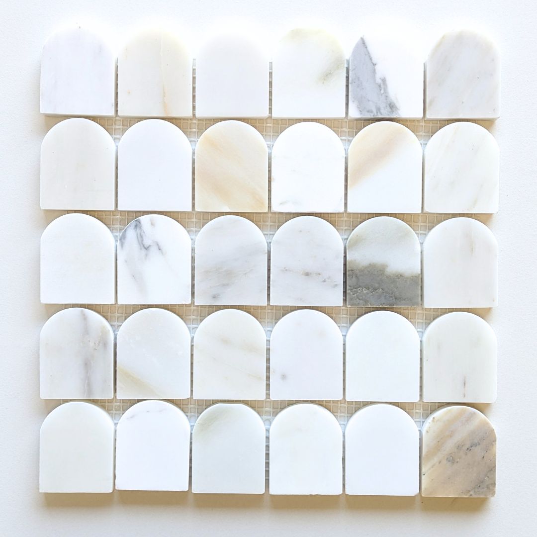 Eon Arco Calacatta Marble Mosaics Eon Arco Calacatta Marble Mosaics