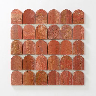 Eon Arco Rosso Travertine Mosaics Eon Arco Rosso Travertine Mosaics