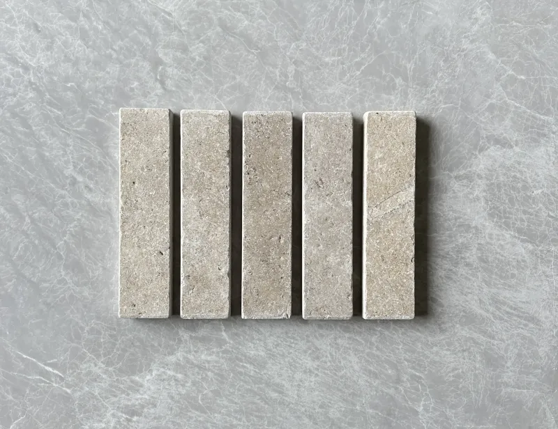 Sinai Pearl Limestone Brushed & Tumbled Batons Sinai Pearl Limestone Brushed & Tumbled Batons