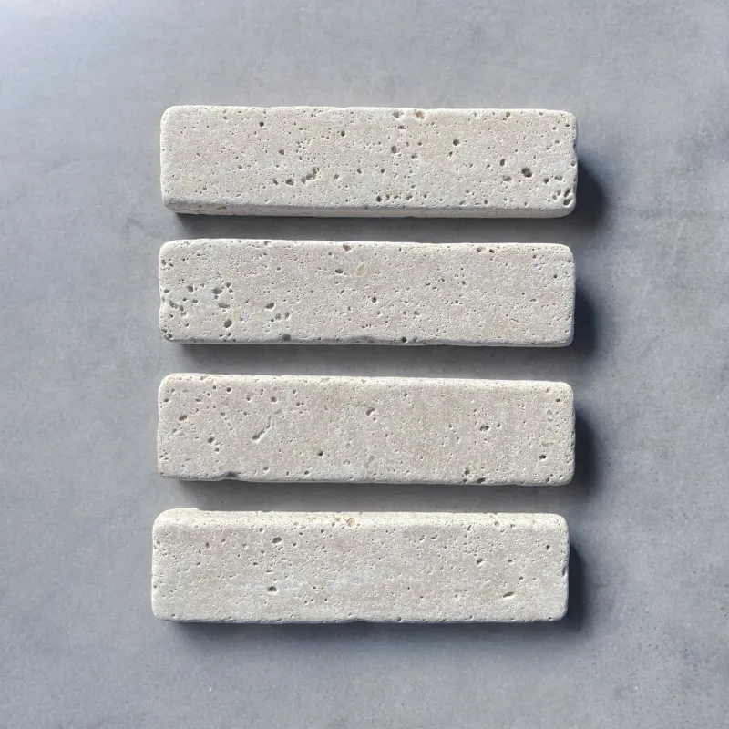 Tuscan Ivory Travertine Tumbled Batons