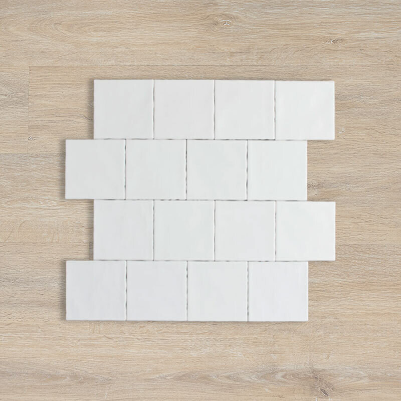 Lodge White Matt Subway & Square