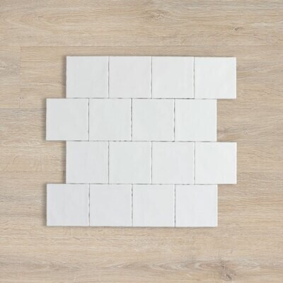 Lodge White Matt Subway & Square