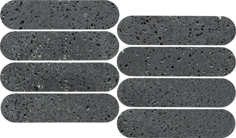 Elementa Black Travertine Cylinders Elementa Black Travertine Cylinders
