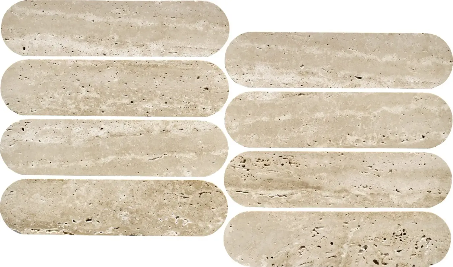 Elementa Ivory Travertine Cylinders