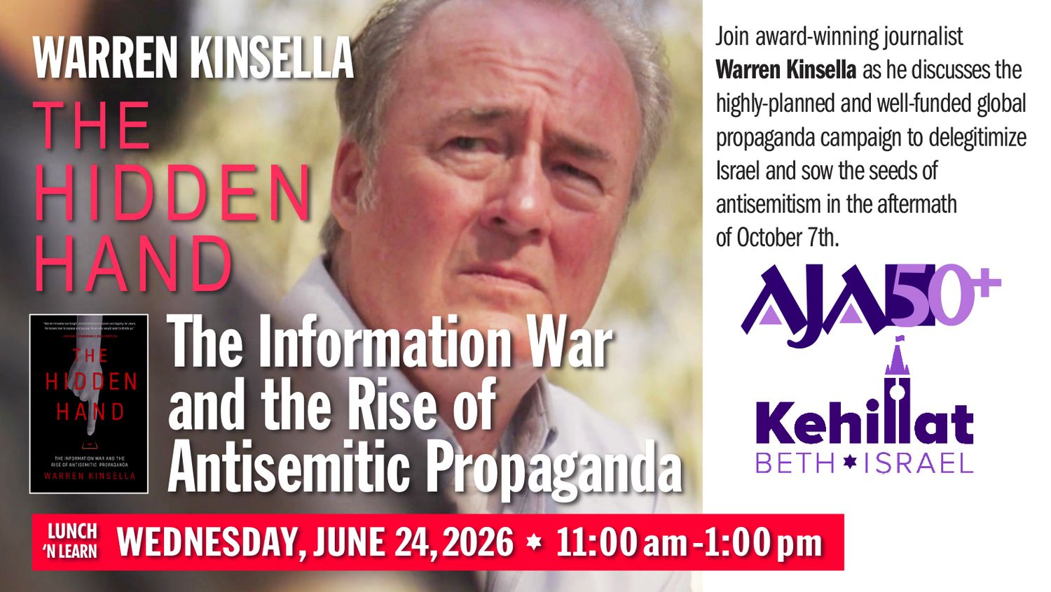 The Information War and the Rise of Antisemitic Propaganda: Lunch and Learn with Warren Kinsella The Information War and the Rise of Antisemitic Propaganda: Lunch and Learn with Warren Kinsella
