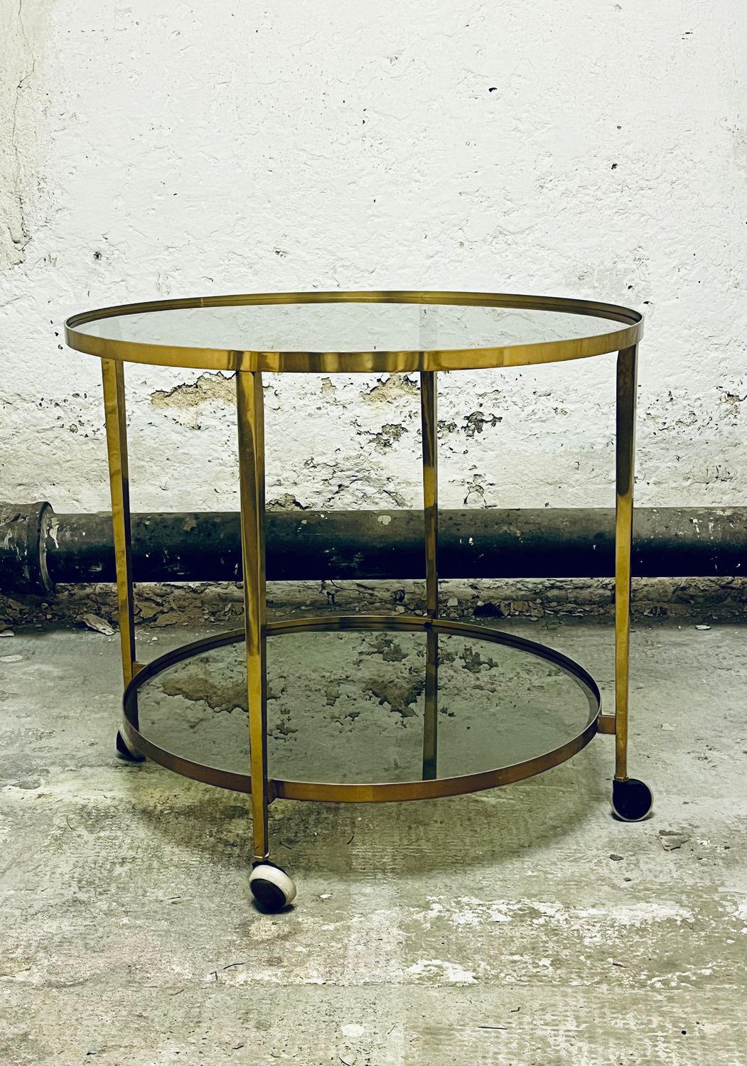 Uniek design messing jaren 60 bijzettafel koffietafel